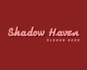 Cursive Shadow Company logo design