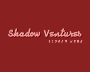 Cursive Shadow Company logo design