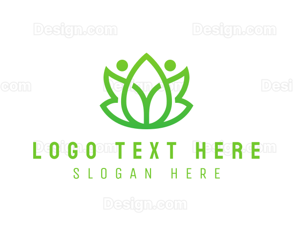 Botanical Leaf Gardening Logo