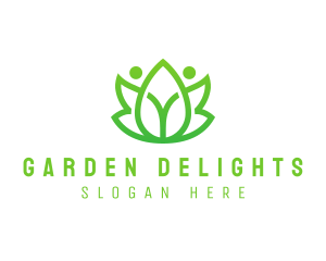 Botanical Leaf Gardening logo design