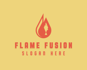 Flame Fish Grill logo design