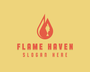 Flame Fish Grill logo design