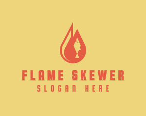 Flame Fish Grill logo design