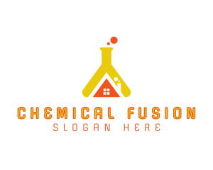 Research House Flask logo design