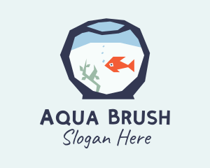 Goldfish Bowl Aquarium  logo design