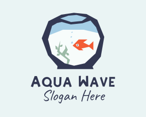 Goldfish Bowl Aquarium  logo design