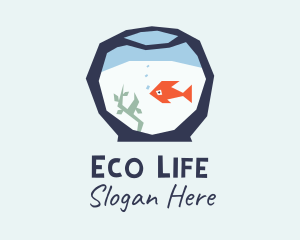 Goldfish Bowl Aquarium  logo design