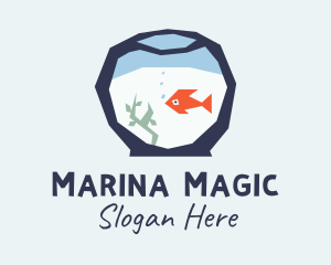 Goldfish Bowl Aquarium  logo design