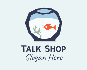 Goldfish Bowl Aquarium  logo design