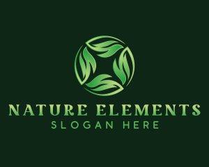 Eco Nature Leaves logo design