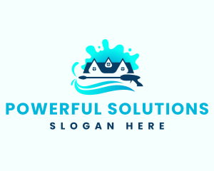 Pressure Wash Cleaning logo design