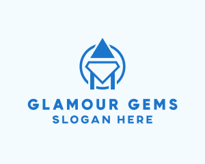 Blue Diamond House logo design