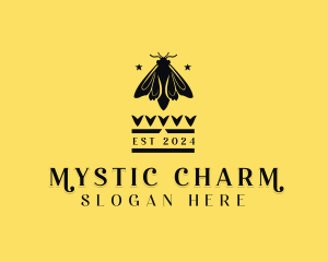 Mystic Moth Insect logo design