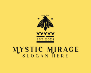 Mystic Moth Insect logo design