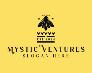 Mystic Moth Insect logo design