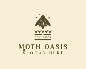 Mystic Moth Insect logo