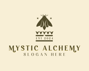 Mystic Moth Insect logo design