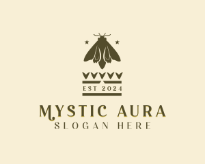 Mystic Moth Insect logo design