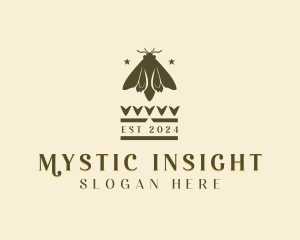 Mystic Moth Insect logo design