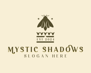 Mystic Moth Insect logo design