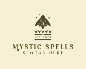 Mystic Moth Insect logo design