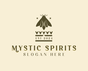 Mystic Moth Insect logo design