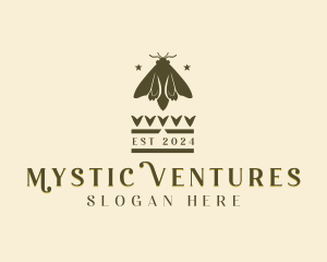 Mystic Moth Insect logo design