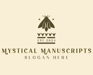 Mystic Moth Insect logo design