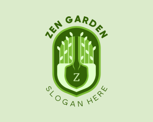 Gardening Landscape Shovel logo design