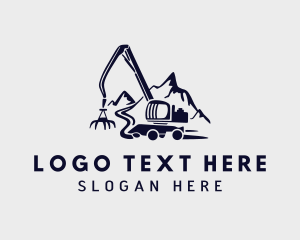 Mountain Heavy Equipment Machinery logo