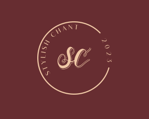 Stylish Script Emblem logo design