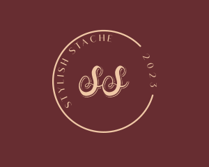 Stylish Script Emblem logo design