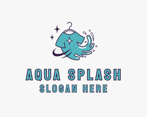 Tshirt Splash Sparkle logo design