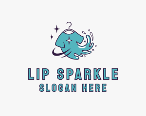 Tshirt Splash Sparkle logo design