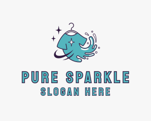 Tshirt Splash Sparkle logo design