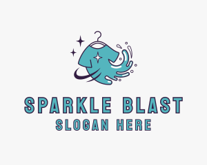 Tshirt Splash Sparkle logo design