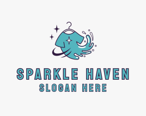 Tshirt Splash Sparkle logo design