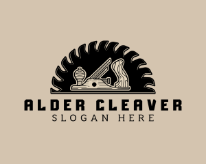 Wood Planer Carpentry logo design