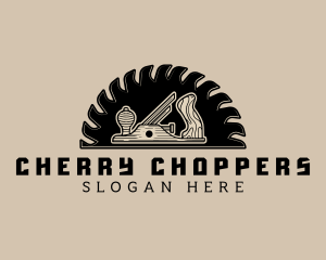 Wood Planer Carpentry logo design