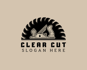 Wood Planer Carpentry logo design