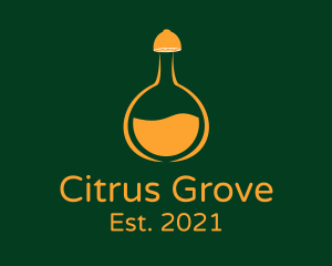 Orange Citrus Juice logo design