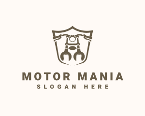 Motorbike Mechanic Repair logo design