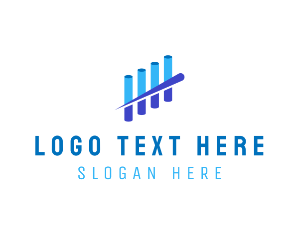 Accounting Blue Chart logo