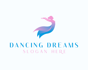 Ballerina Female Dancing logo