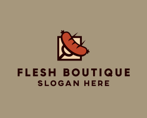 Grill Fork Sausage logo design