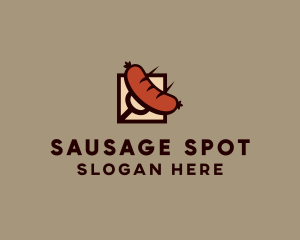 Grill Fork Sausage logo design