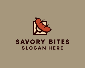 Grill Fork Sausage logo design