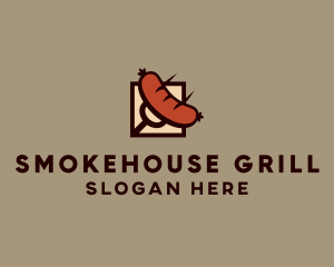Grill Fork Sausage logo design