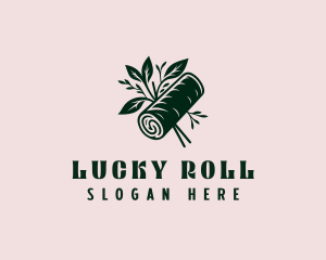 Spring Roll Leaf logo design