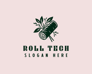 Spring Roll Leaf logo design
